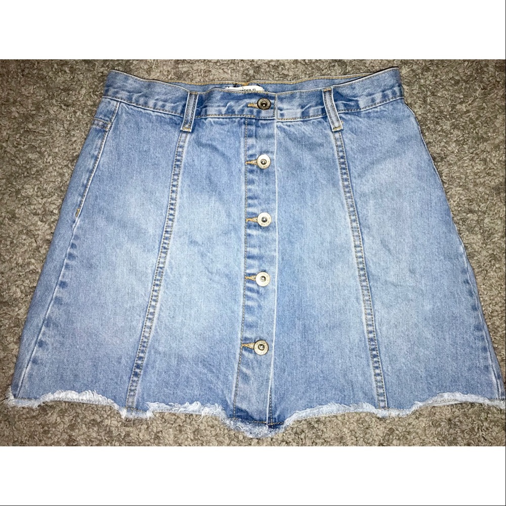 Forever 21 Light Blue Denim Skirt